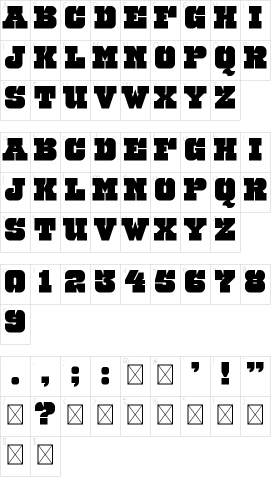 character map